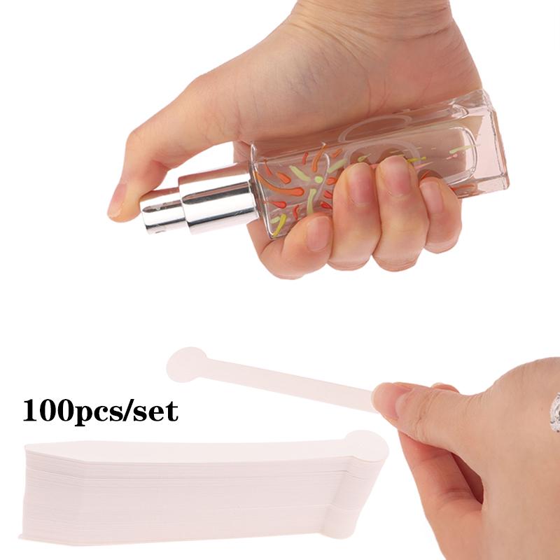 100шт. Тестовые полоски для духов, тестовые полоски для ароматов, тестер ароматов эфирных масел, ароматы, бумага для ароматерапии, набор для тестирования духов