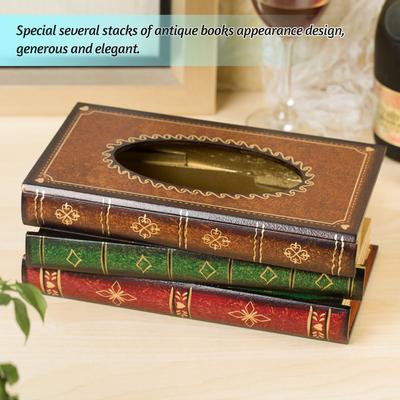 Элегантный антикварный держатель для салфеток в виде книги, новинка, держатель для салфеток для домашнего ресторана