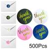 500Pcs/Roll Paper Thank You Sealing Tape Thank You Sticker Wedding Decor Self-adhesive Baking Cake Stickers Circular Gifts Bags