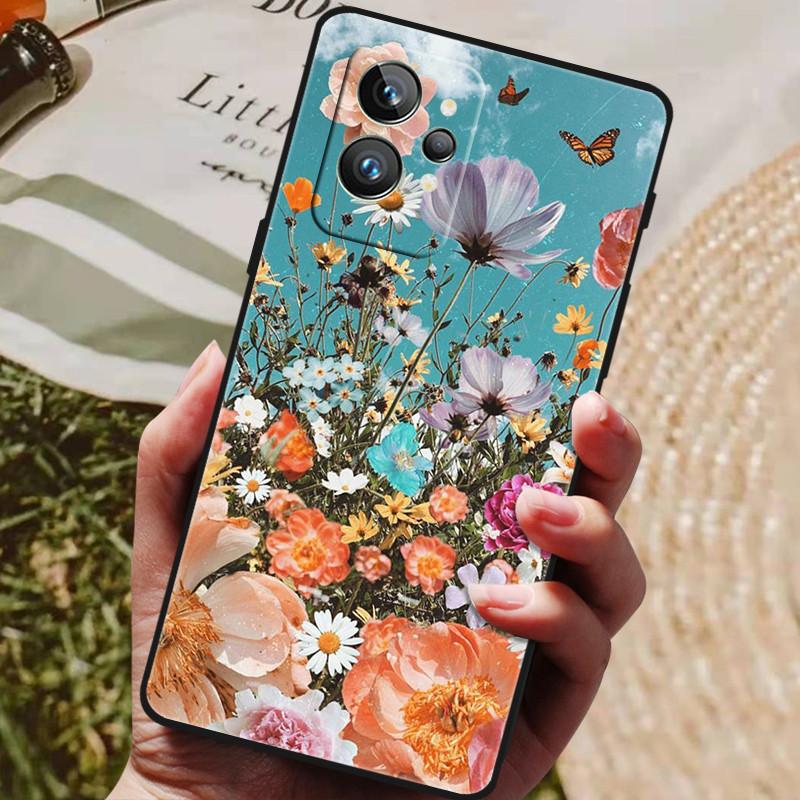 Чехол для Realme GT2 Pro 5G ТПУ Черный Бампер Силиконовый Защитный Funda для Realme GT 2 Pro Чехол для Телефона GT2 Pro 2PRO 2022 Capas