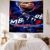 Mbappe Custom Your Name Wall Decor Tapestry Art For Pet Memorial Birthdaywedding Party Backdrop Family Gift
