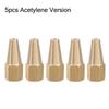 5Pcs/Set Welding Accessory Torch Tip Propane Acetylene Oxygen Welding New Gas Brazing Torch Nozzle