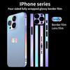 For iPhone 16e 16 15 14 13 12 Pro Max 12 13 Mini 16 15 14 Plus Side Frame Protective Sticker Skin Anti-Scratch Hydrogel Border Lens Screen Protector