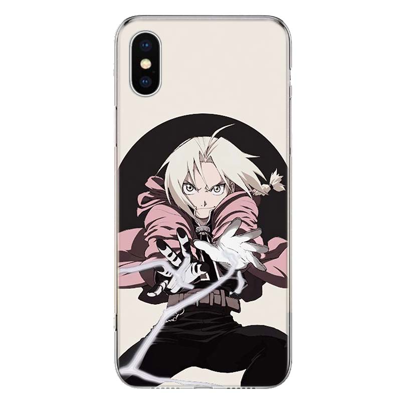 Чехол для телефона «Стальной алхимик» с аниме для Apple iPhone 11 12 13 14 Pro 7 XR X XS Max 6 6S 8 Plus + Mini 5 SE, мягкий принт