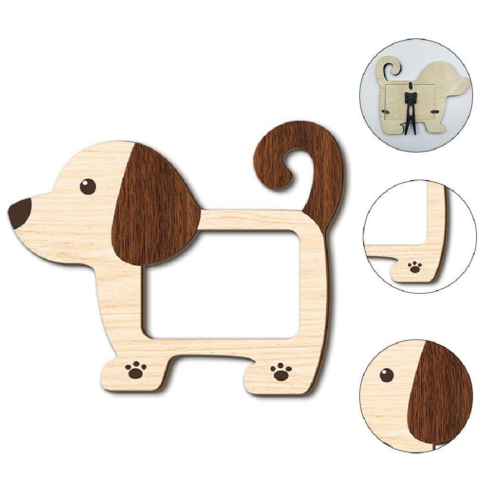 Cartoon Wood Photo Frame Creative Photo Display Rack Photo Collection Frame  Home Decoration