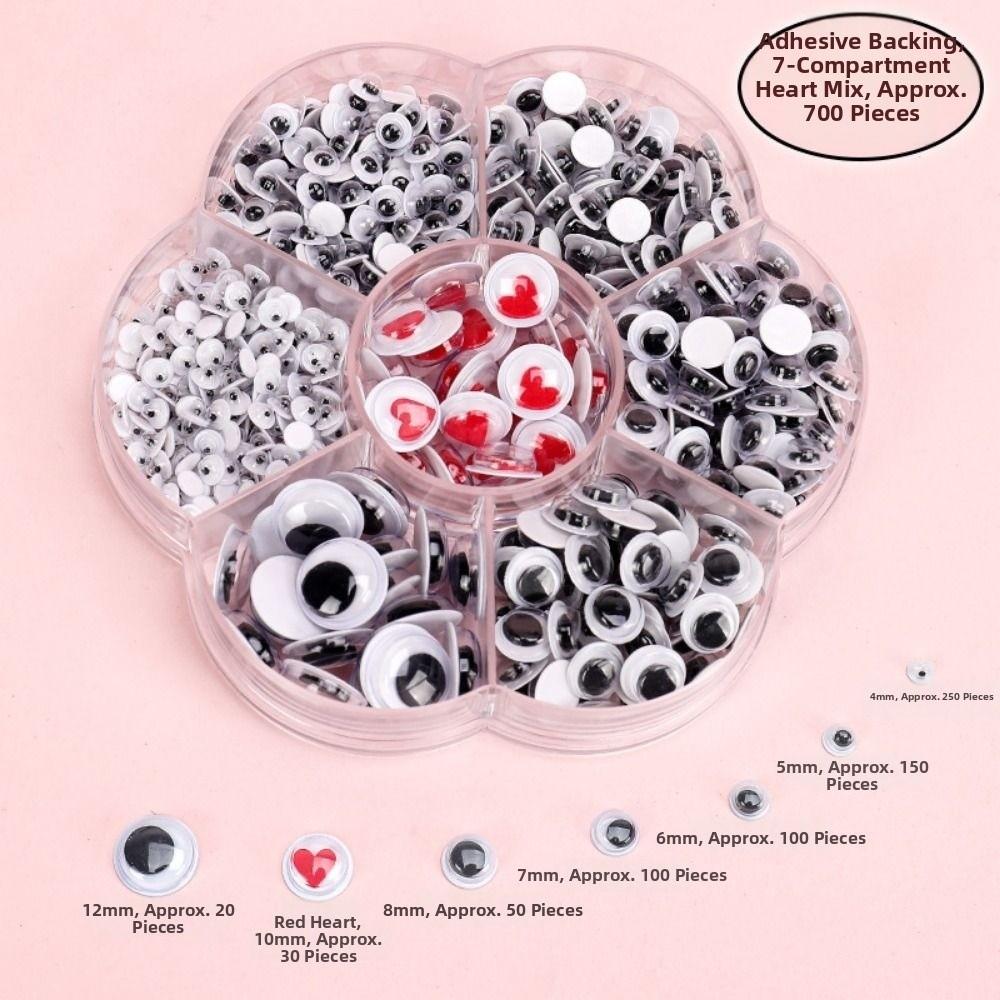 50/100pcs/bag DIY Dolls Activity Eyes 3D Dolls Eyes Accessories Toys Wiggling Moving Eyes
