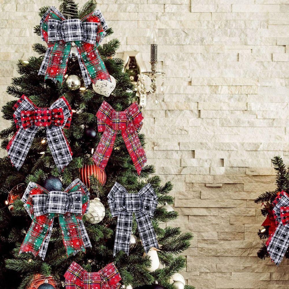 Large Colorful Ribbons Gift Wrapping Handmade Merry Christmas Decoration Xmas Tree Wrapping