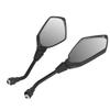 Pair of Motorcycle Modification Universal Rearview Wing Mirror Motorbike Accessory Black8mm