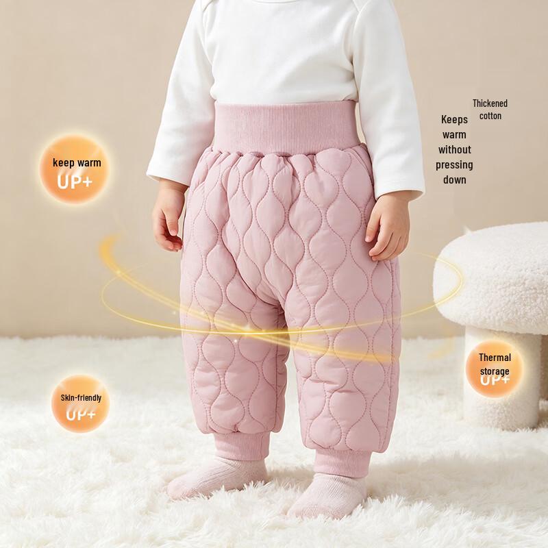 Baby Fleece-Lined Winter Quilted Jogger Pants
