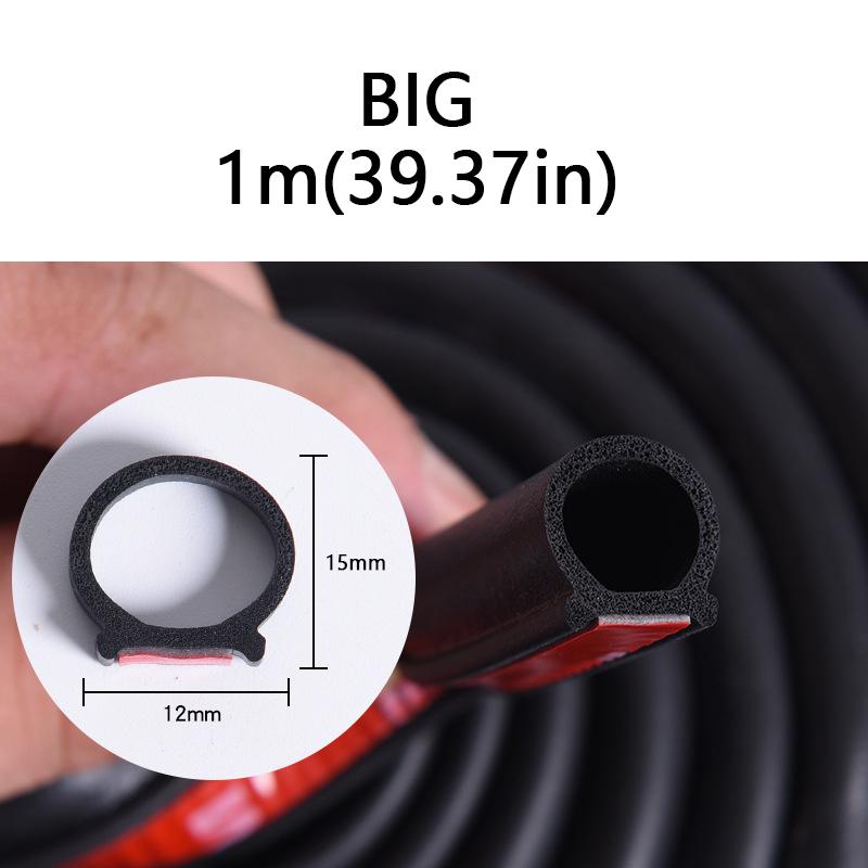 Резиновые уплотнители для дверей автомобиля, большие D-образные шумоизоляционные резиновые полоски для автомобильных дверей и окон грузовиков