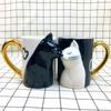 1 шт. Керамические кружки Kiss Cat для пар, супружеские кружки, кружка на годовщину, утренний молочный кофе, чашка чая на завтрак, День святого Валентина,