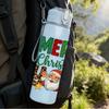 1PC Merry Christmas Santa Letter 750ml Color Plastic Sports Water Bottle Leakproof Flip Straw Lid Suitable for Sports Office Home Use