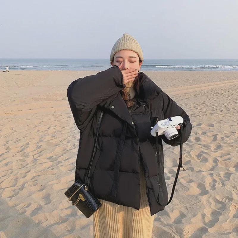 2024 Winter Fashion Women's Short Korean Style Down Cotton Puffer Jacket