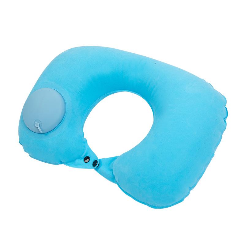 1 шт. U-образная подушка для путешествий, портативный пресс, уличная U-образная подушка, подушка для автомобильного сиденья, автоматическая надувная