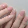 24 шт. накладные ногти короткие миндалевидные искусственные ногти акриловые полное покрытие накладные ногти маникюр нейл-арт