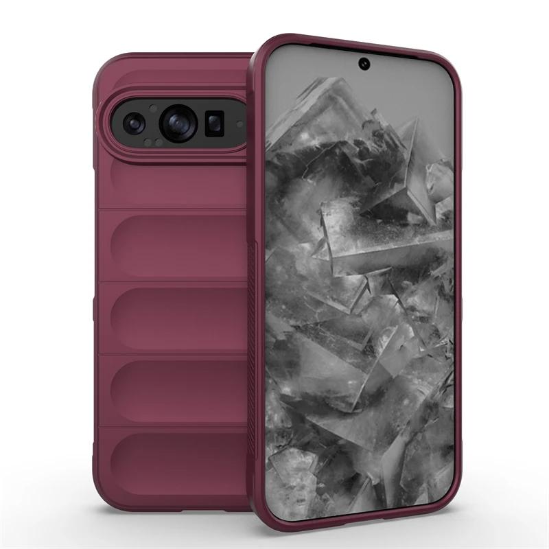 Чехол для Google Pixel 9 Pro XL, задняя крышка, мягкий силиконовый чехол, противоударный, защита от падений, чехлы для телефонов Funda Coque