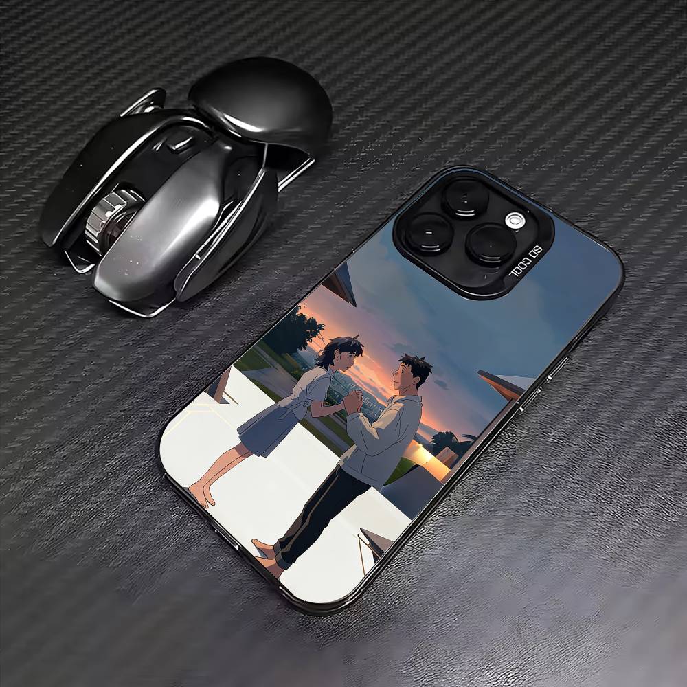 L-Lost in Starlight Phone Case For iPhone17,16,15,14,13,12,11 Plus,Pro Max Colored Silver Plated Inside Cover