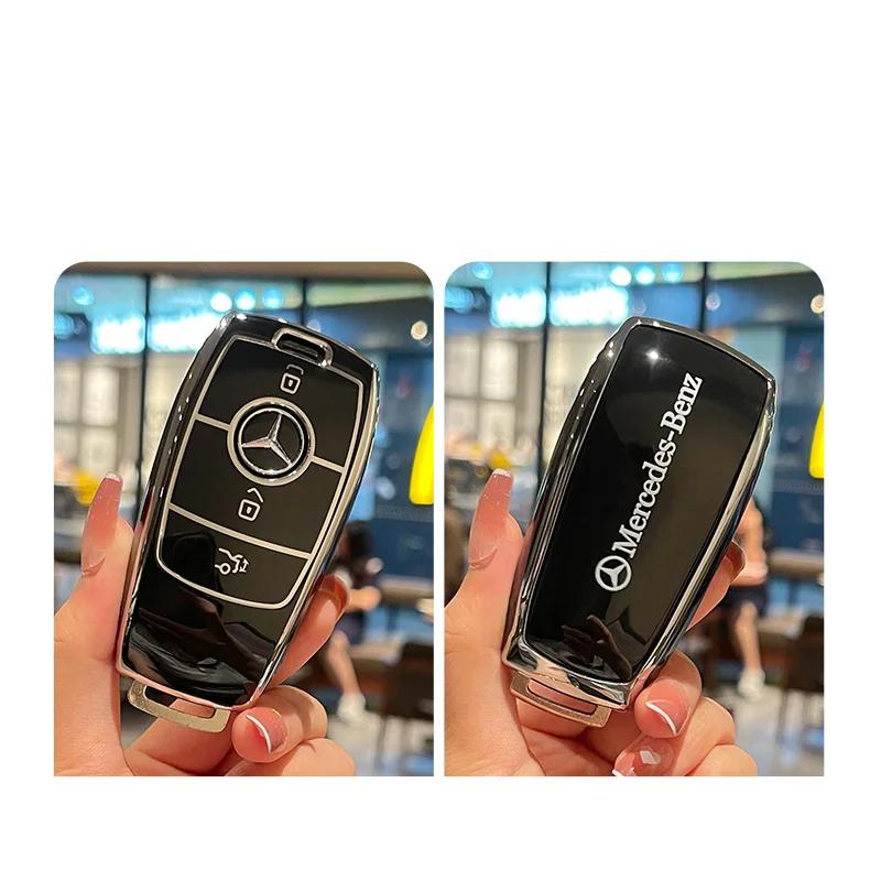 D6Car Remote Key Case Shell Auto Accessories For Mercedes Benz A B C E S Class W206 W204 W212 W213 W176 GLC CLA AMG W177 W223 S350