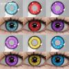 1 Pair Colored Contact Lenses for Eyes Makeup Color Pupils Purple Lenses Eye Contact Red Contact Lenses Soft Eye Lenses