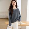 Srcr Women's Thick 100% Wool Faux Two-Piece Knit Sweater