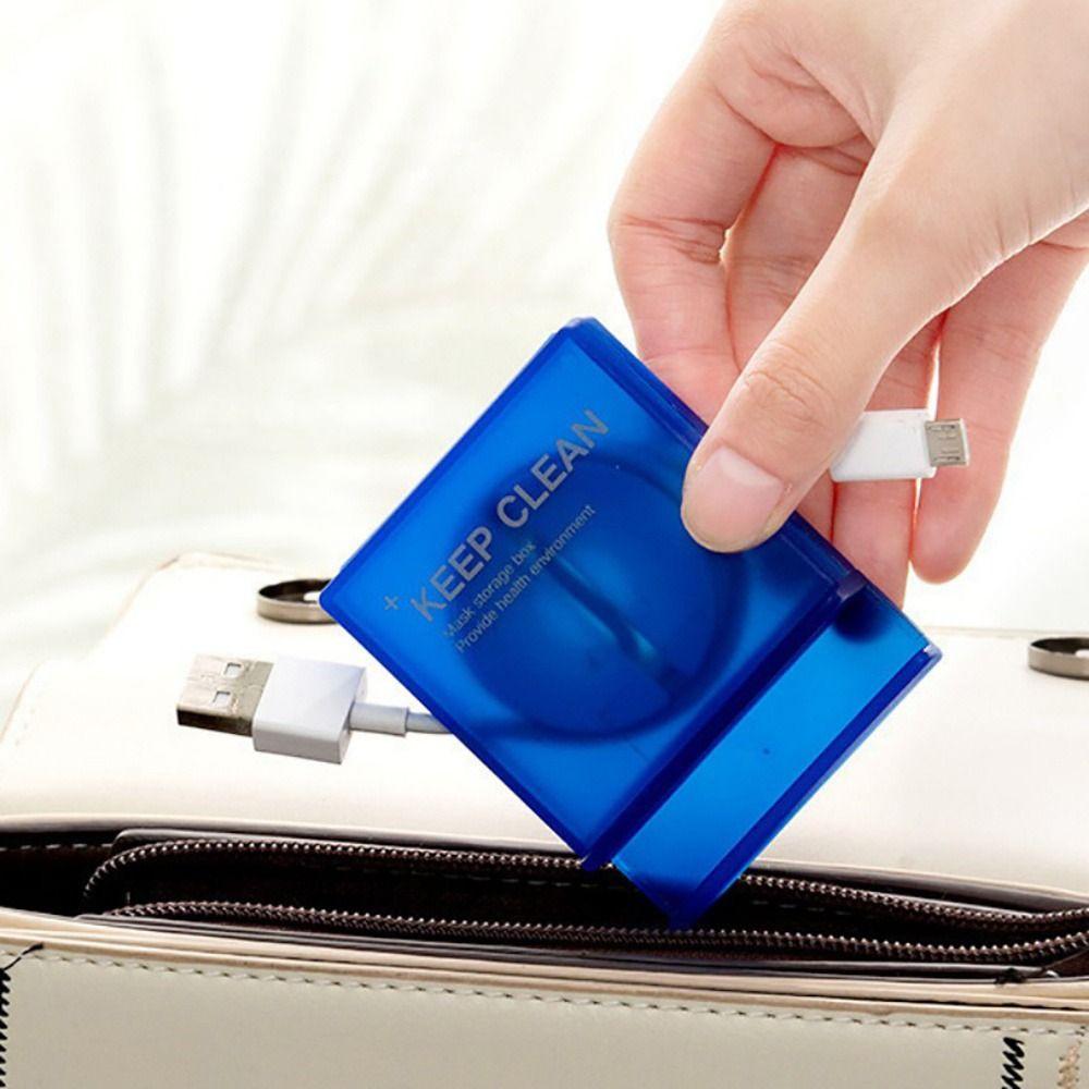 Wire Cable Cord Holder Data Line Cord Organizer USB Charging Box Cable Winder Storage Case Wire Winder Case Cable Management