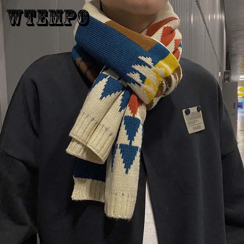 Модные зимние мужские креативные повседневные шаль, шарф-глушитель, шарфы разных цветов, теплые аксессуары