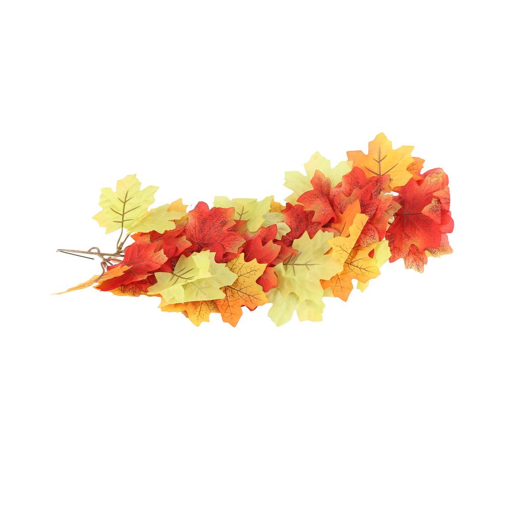 Artificial Maple Leaf Hanging Decoration Simulation Wall Hanging Fall Leaves Decor for Home Front