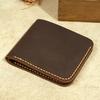 Top Genuine Leather Men's Wallet Retro Handmade Wallet for Men Durable Real Leather Purse for Men