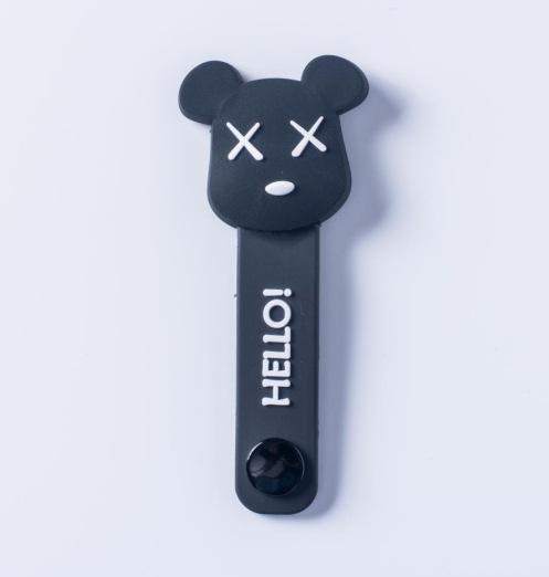 Силиконовый портативный мультяшный кабельный намотчик