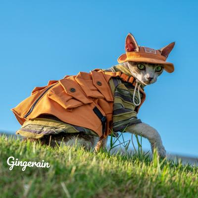 Шапки ручной работы для котят из породы девон-рекс, поставщик домашних животных для кошек, безрукавки из хлопка, солнцезащитные, для путешествий, походов, с принтом тай-дай, регулируемые шапки