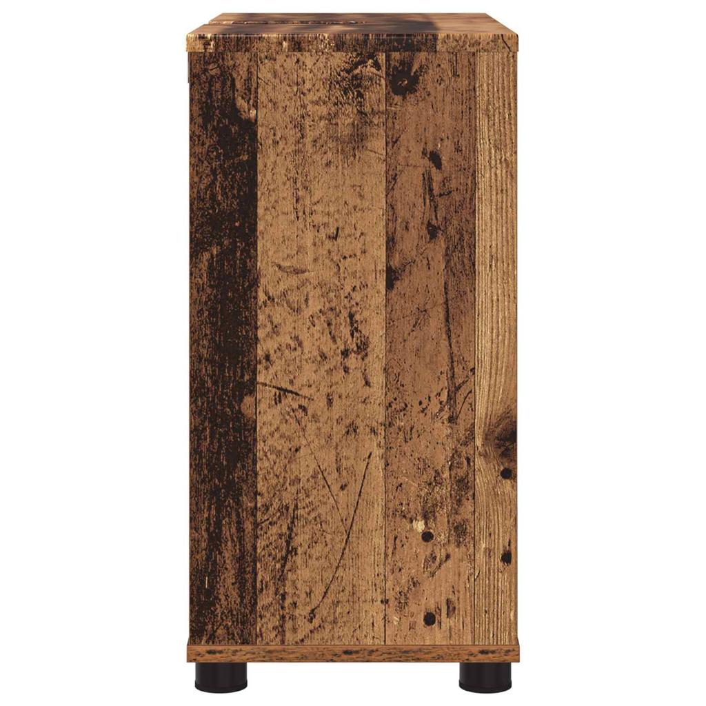 Bathroom Vanity Cabinet with Shelf Rustic Wood Look 60 x 30 x 60 cm
