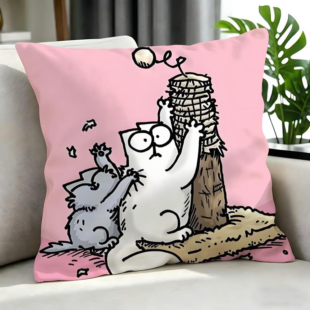 cartoon Simons Cat Cushion Cover Cushion Cover Set Pcs x x x Pillowcase Decorative Sofa Home Decor
