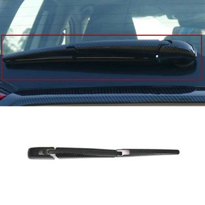 Carbon Fiber Car Rear Window Rain Wiper Cover Trim For Toyota RAV4 -