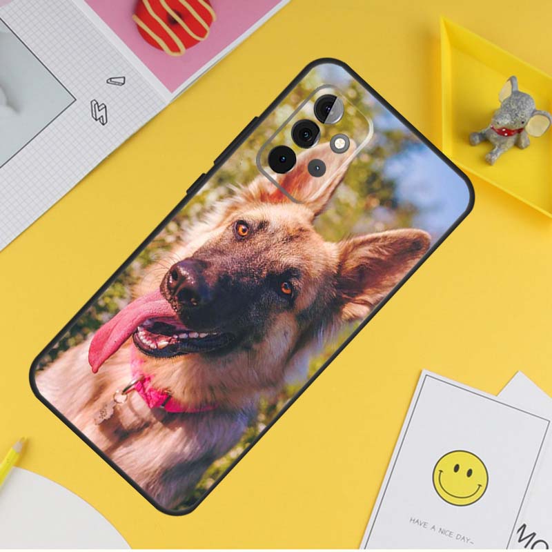German Shepherd Dog Case For Samsung Galaxy A55 A35 A25 A15 A51 A71 A12 A32 A52 A13 A33 A53 A14 A34 A54 Coque