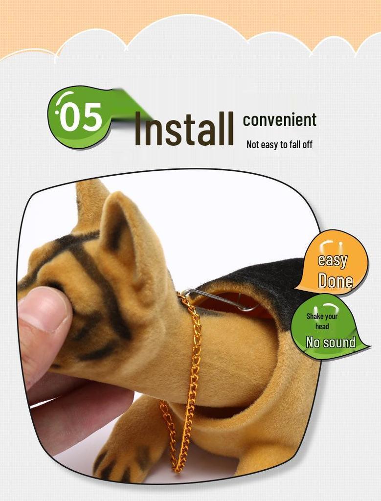 Милый мультяшный песик-бобблхед для украшения интерьера автомобиля