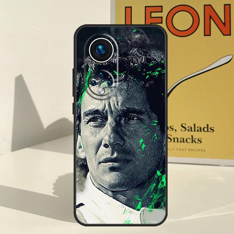 Чехол Ayrton Senna F1 для Huawei P30 P20 P60 P40 Lite Nova 9 5T P Smart Honor Magic 5 Pro 50 70 X8 X9a
