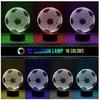 3d Led Night Light Football Desk Lamp Illuminating Lights 7 Color Gift Remote