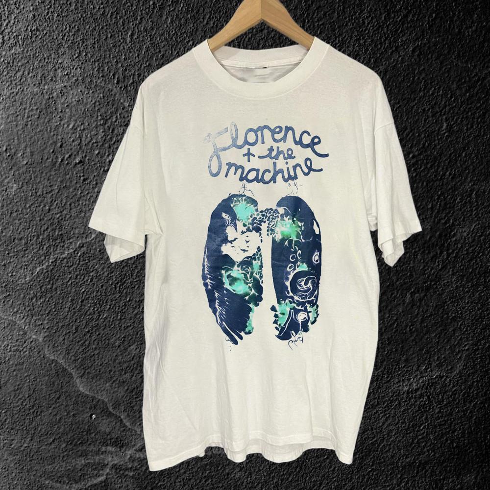 Новая футболка Florence + The Machine Lungs 2009 Band Tour S5040 Унисекс