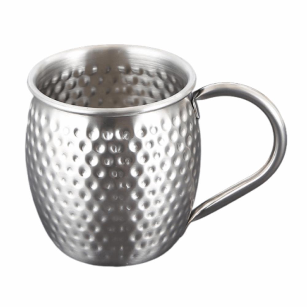 Bar Tool Hammer Pattern Moscow Mule Mug 520ml Retro Stainless Steel Cup Elegant Large Capacity Drinking Cup Bar
