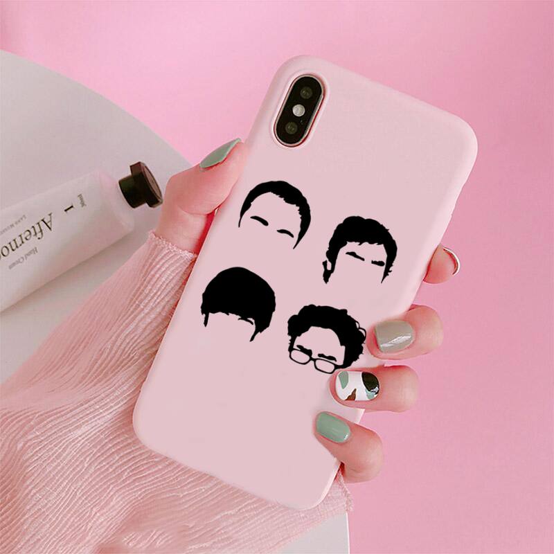 Big Bang Theory Phone Case For Iphone 12 11 Pro Max Mini XS 8 7 6 6S Plus X SE 2020 XR Matte Candy Pink Silicone Cover