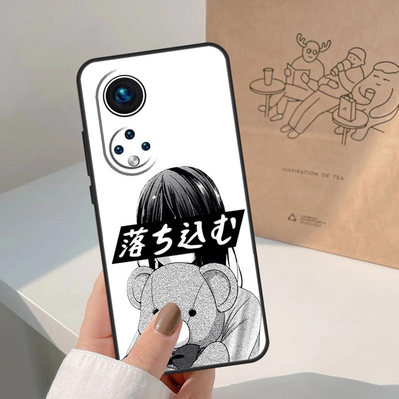 ГРУСТНАЯ ЯПОНСКАЯ АНИМЕ ЭСТЕТИКА Чехол для Honor Magic 8 Pro 7 6 5 Lite Для Honor Win RT 200 400 50 70 90 X8b X9a X9b X9c X9d