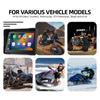 5 Inch Motorcycle DVR GPS Navigation Wireless CarPlay Moto Android Auto Portable Digital Dashboard Display Screen Monitor