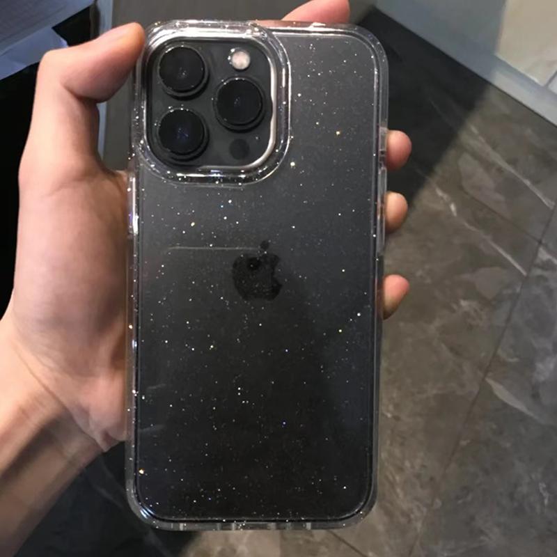 Роскошный Блестящий Глиттер Блинг Прозрачный Чехол Для iPhone 16 Pro Max 15 14 13 12 11 XR XS X 7 8 Plus SE Модный Мягкий Противоударный Чехол