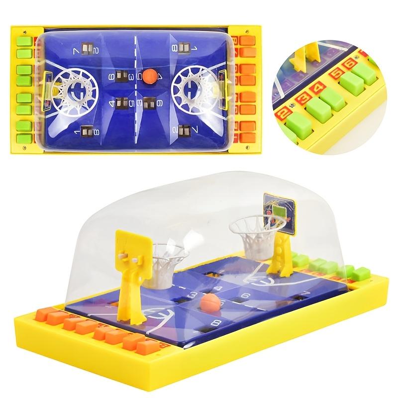 Мини-баскетбольная площадка с кнопками для выброса мяча на двух игроков, настольная игра, подходит для вечеринок, Рождества и Нового года