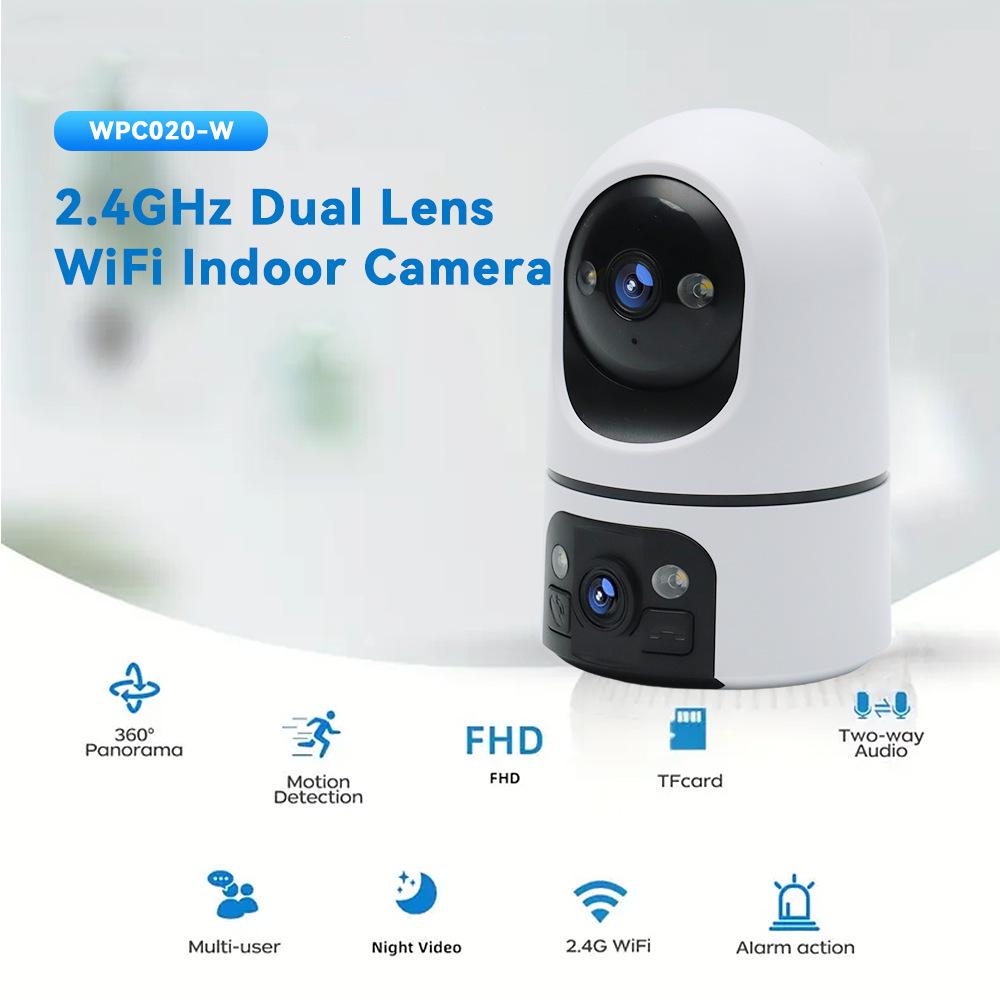 Best-Selling Indoor WiFi Pan-Tilt Dual-Screen 2K HD Surveillance Camera with One-Key Call
