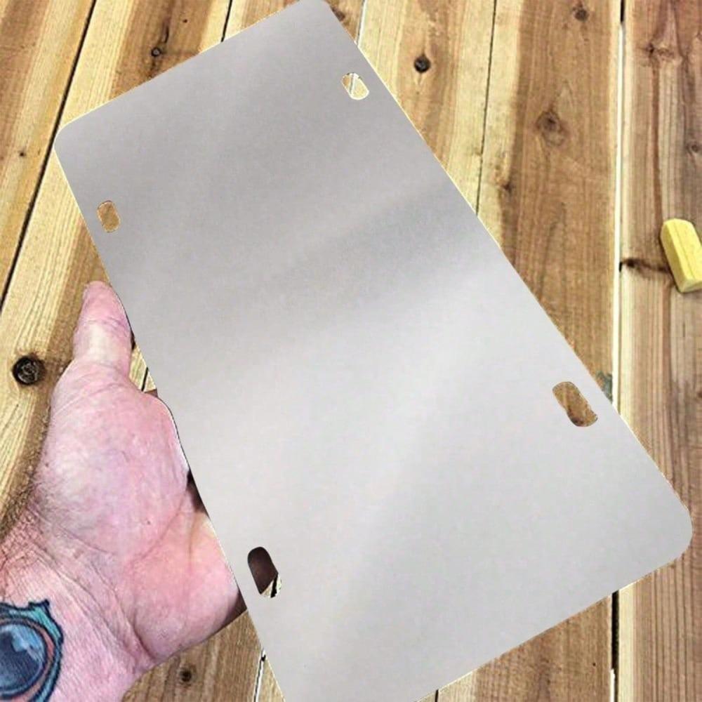 Rainbow Heart License Plate Frame - Weatherproof Aluminum, Universal 5.9x11.8