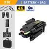НОВЫЙ Easy Fly Mini Drone XT8 HD Камера WIFI FPV Воздушное давление с фиксированной высотой Дрон 4K Профессиональный складной квадрокоптер RC