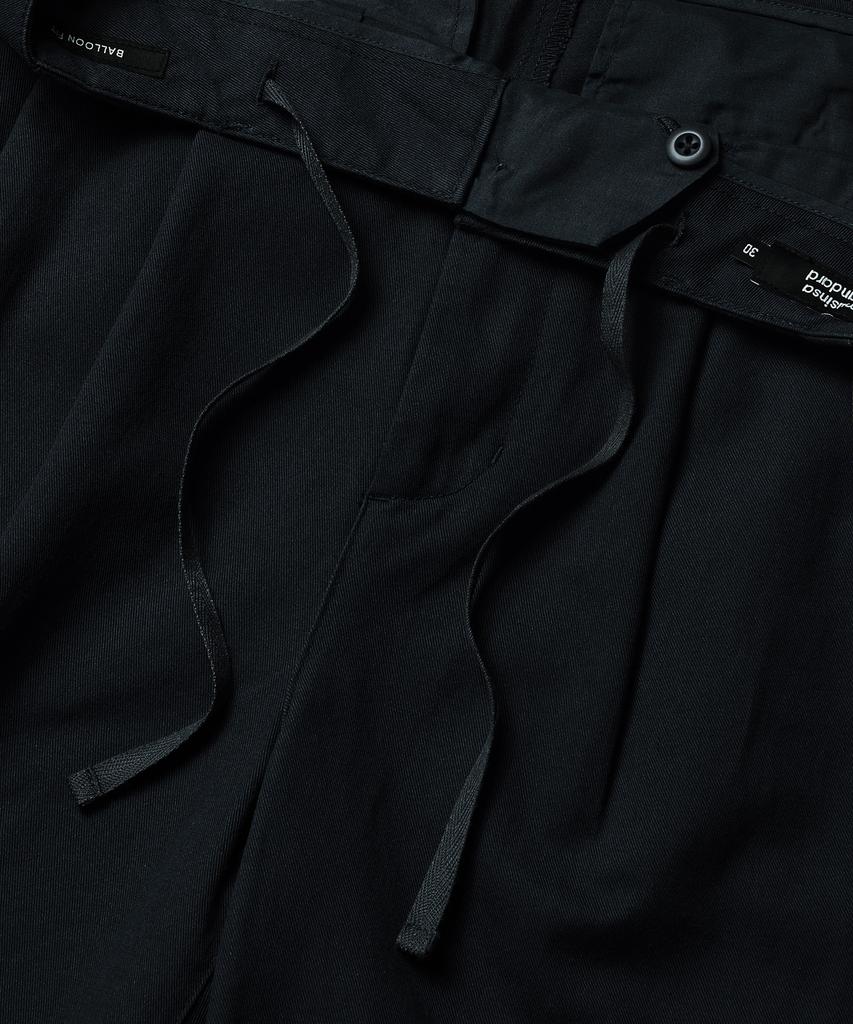 MUSINSA STANDARD Cotton Wide Balloon Pants [Black]