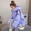 Winter New Down Cotton Jacket Ladies Korean Loose Thick Hooded Long-sleeved Candy-colored Warm Parka Coat