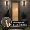 Проводная кнопка дверного звонка со светодиодной подсветкой, универсальный металлический дверной звонок, для дома